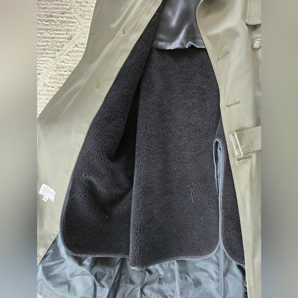 Towne By London Fog Mens Trenchcoat - Picture 4 of 6